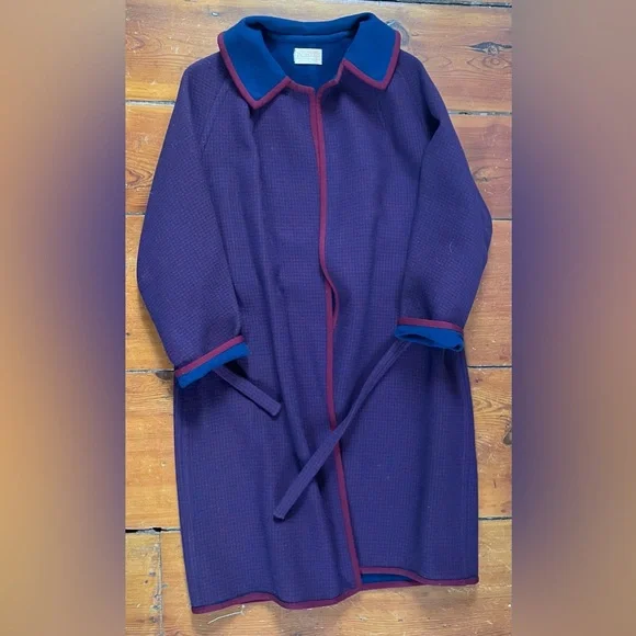 VTG Pendleton virgin wool wrap coat, large - Picture 3 of 14